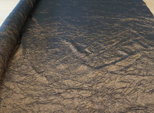 Brown Crushed Taffeta