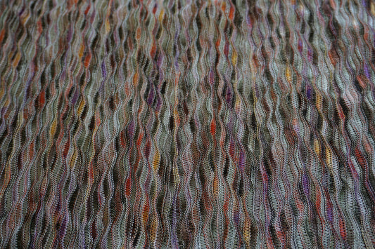 Multicolour Wavy Knit Fabric