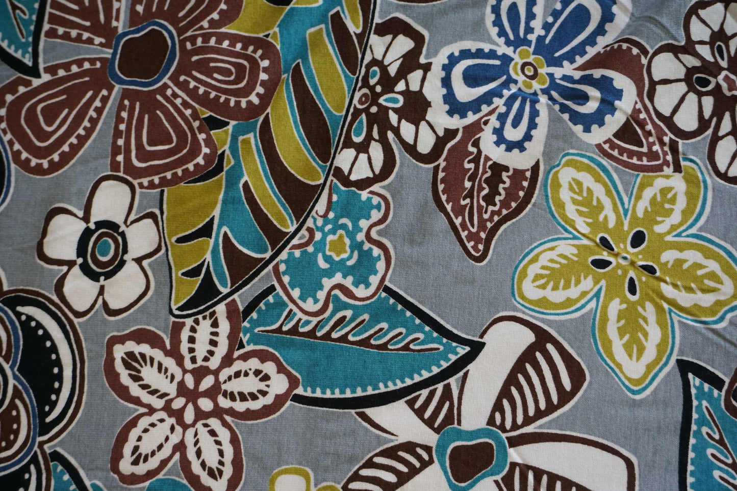 Floral Patterned Stretch Jersey Fabric