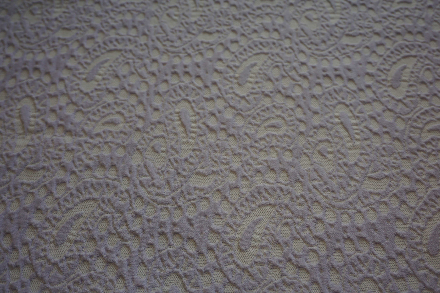 Lilac Textured Jacquard Fabric – Paisley Pattern