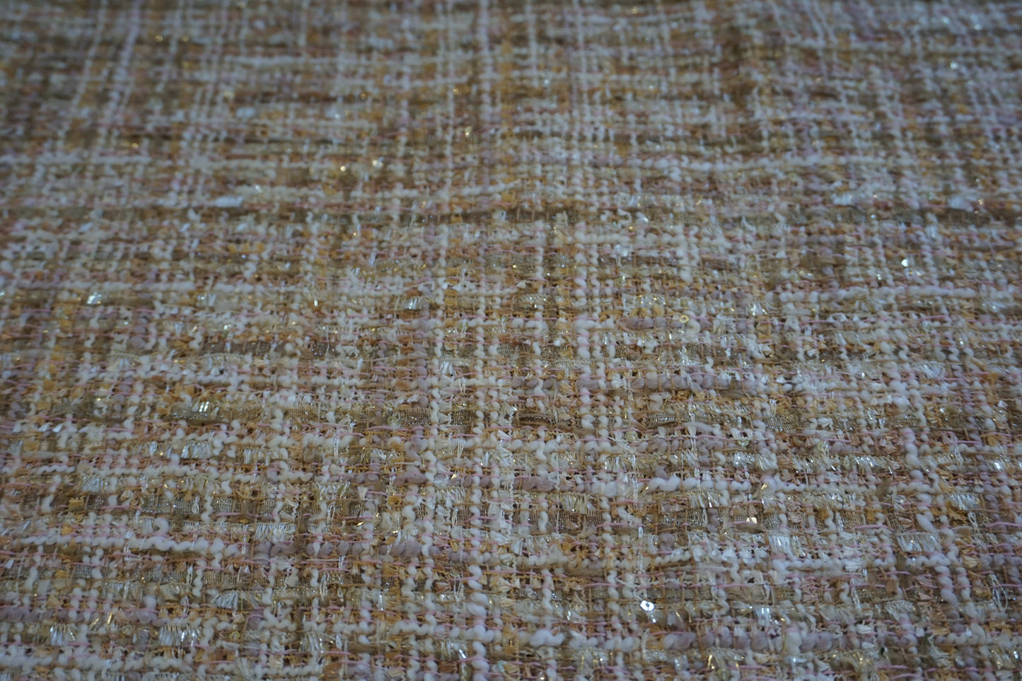 Tweed Fabric Pink & Mint Green