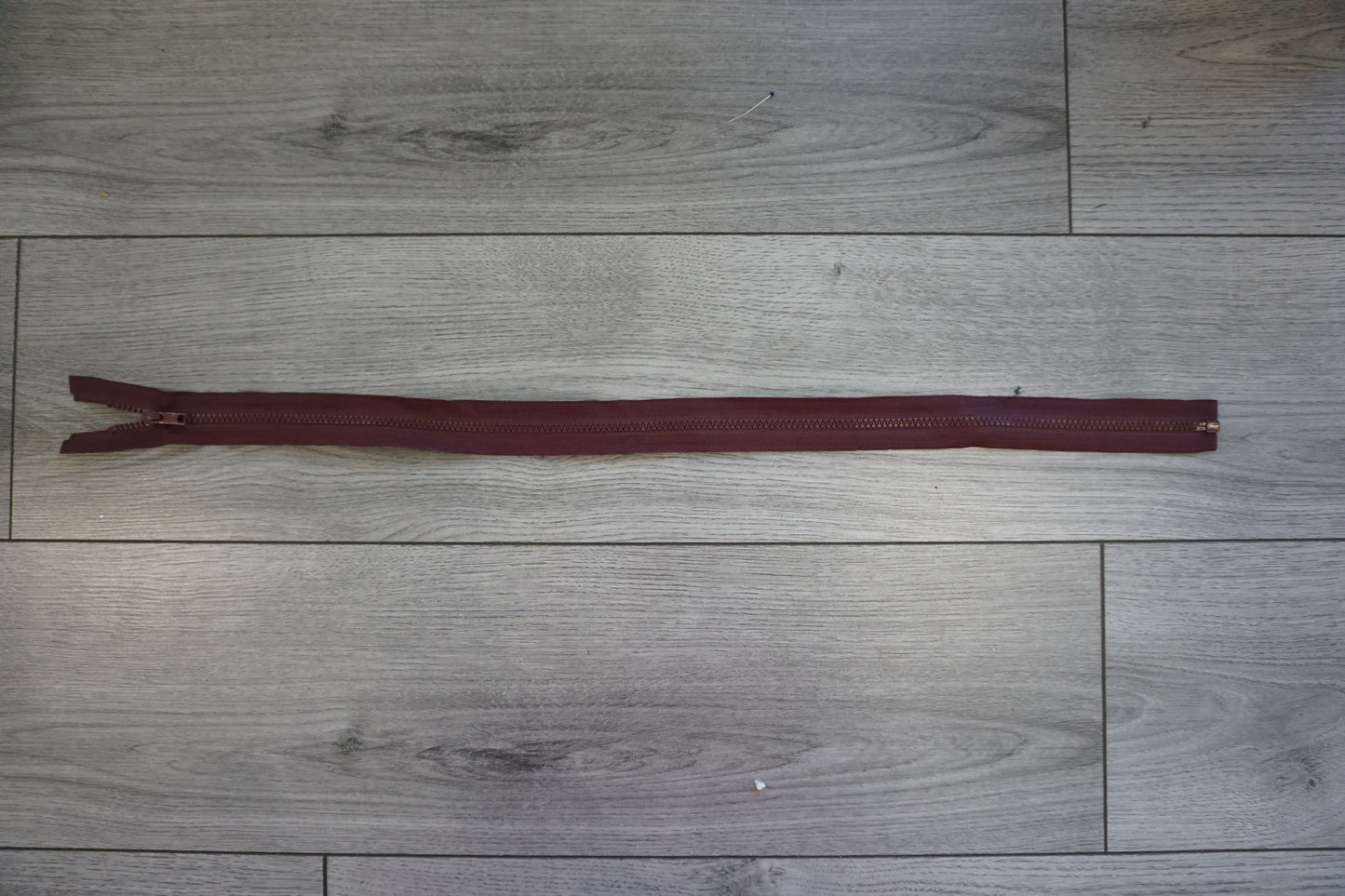 Burgundy Open-ended Zipper