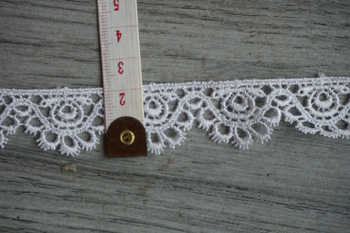 White Daisy Scalloped Lace Trim