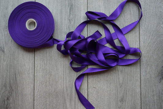 Purple Satin Ribbon