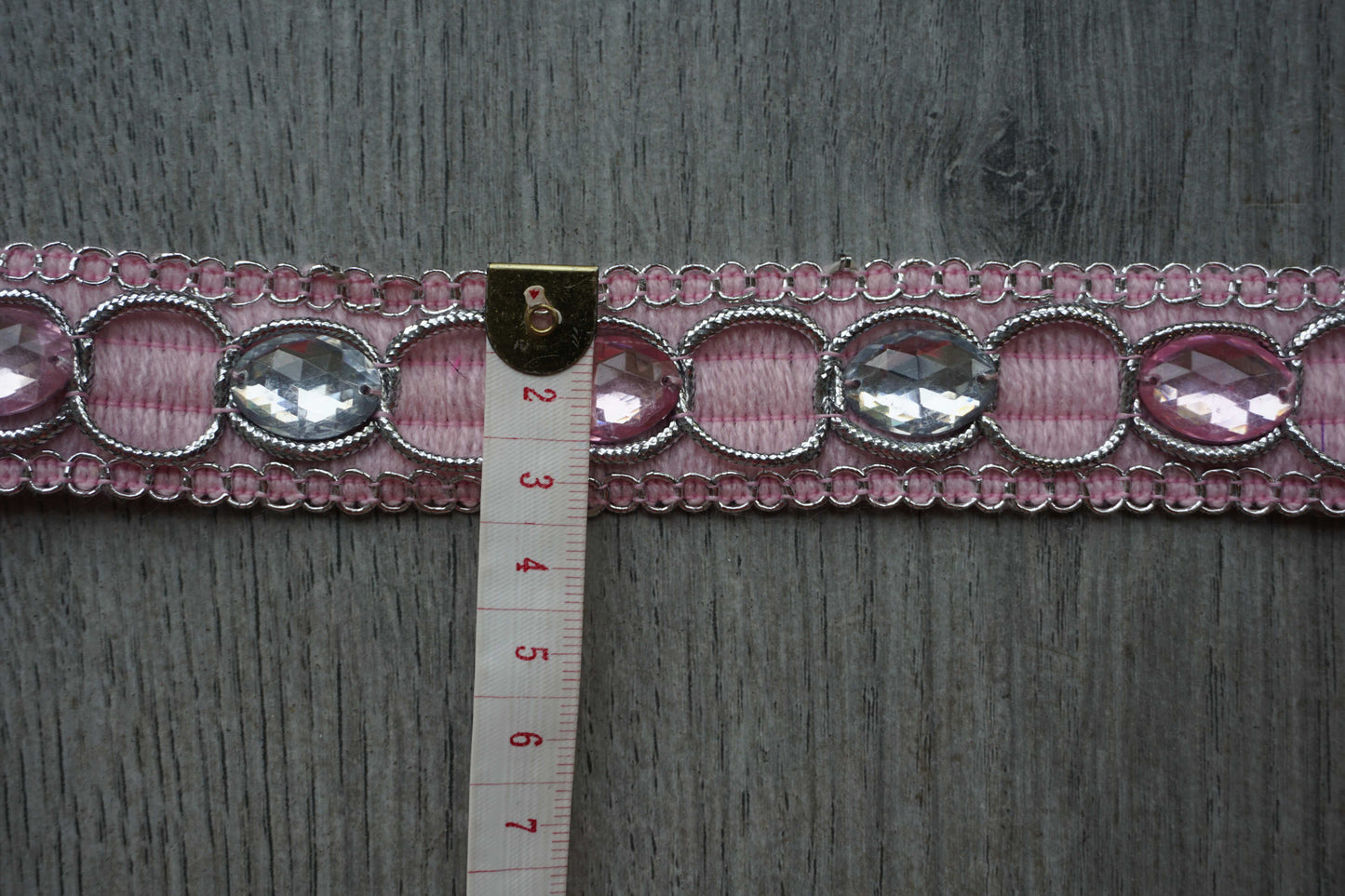 Rhinestone Trim – Available in Brown & Pink