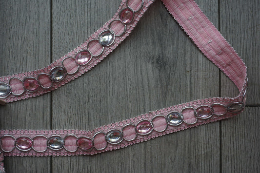Rhinestone Trim – Available in Brown & Pink
