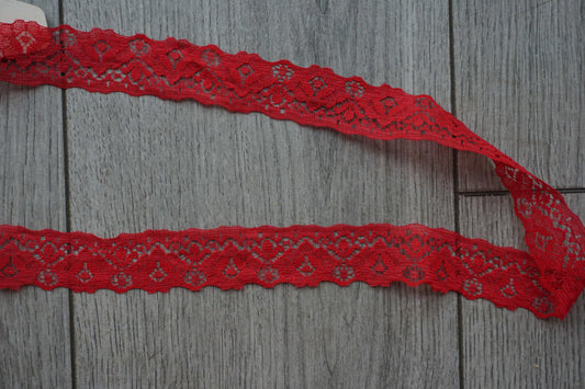 Red Lace Trim