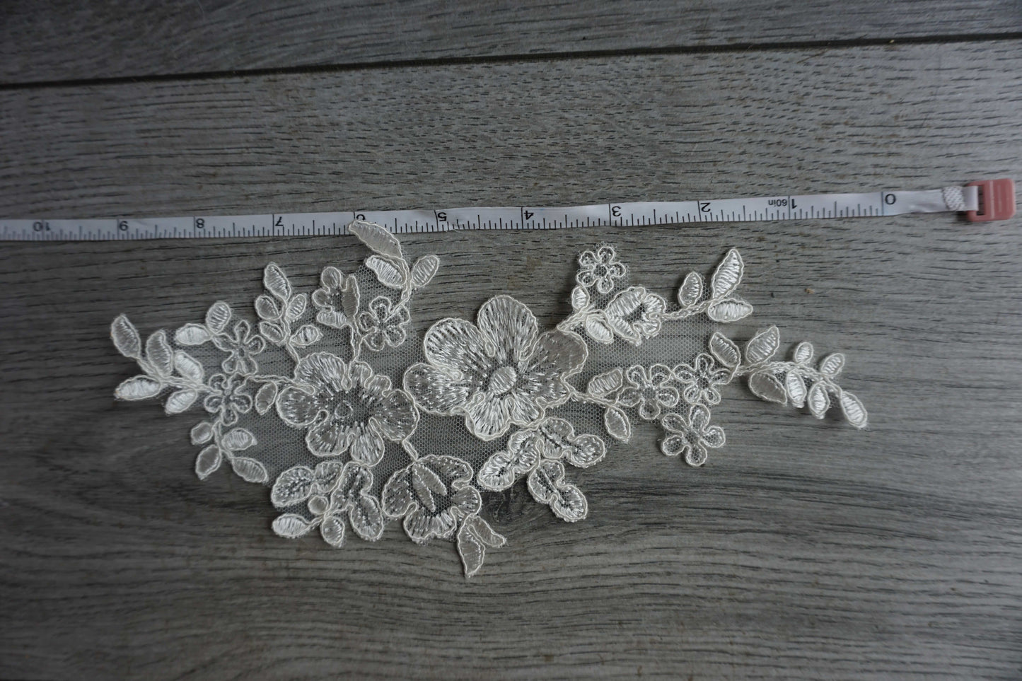 Light Ivory Lace Appliqué