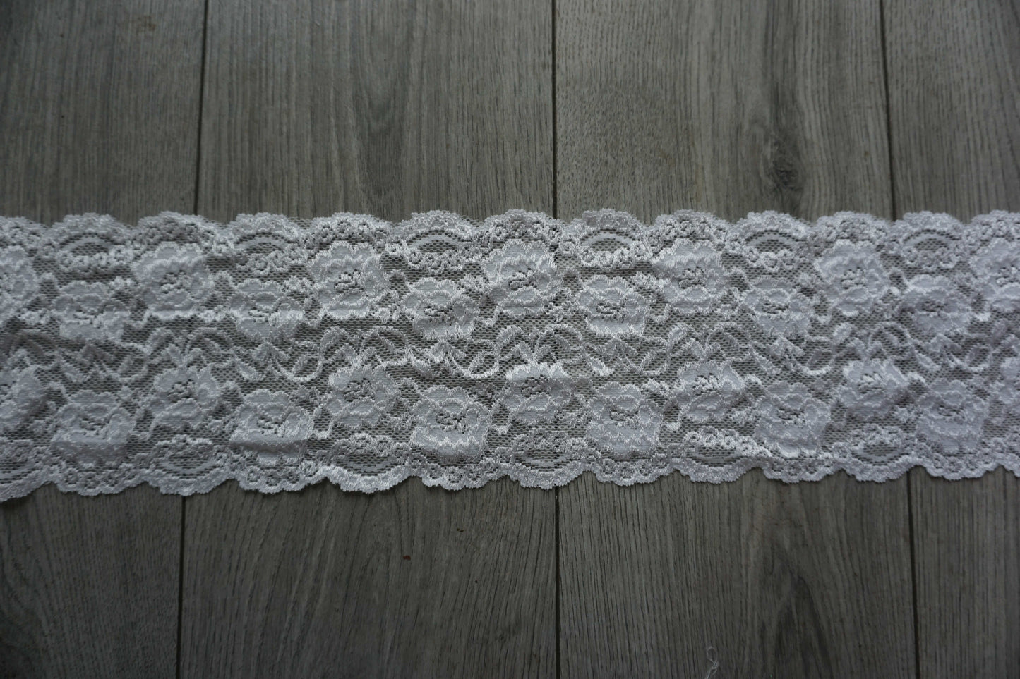 Large Stretch Lace Trim – Scalloped Edges on Both Sides