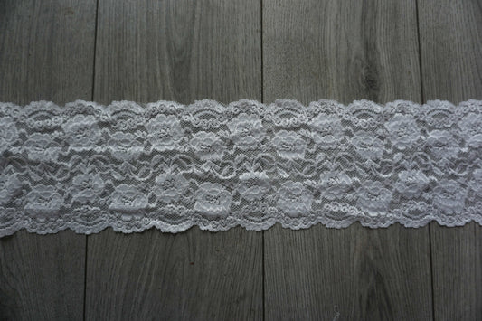 Large Stretch Lace Trim – Scalloped Edges on Both Sides