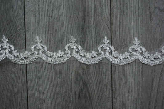 Elegant Scalloped Edge Lace Trim