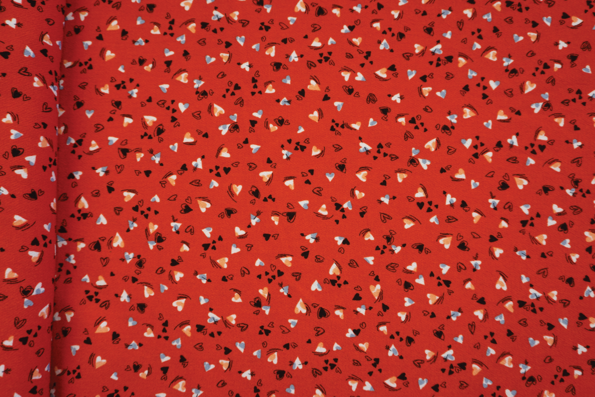 Love Heart Print Jersey