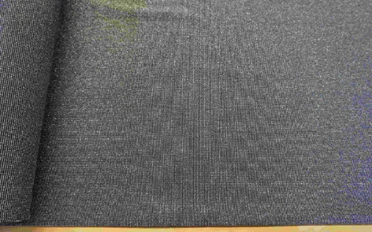 Black & Sliver heavy stretch Double Knit