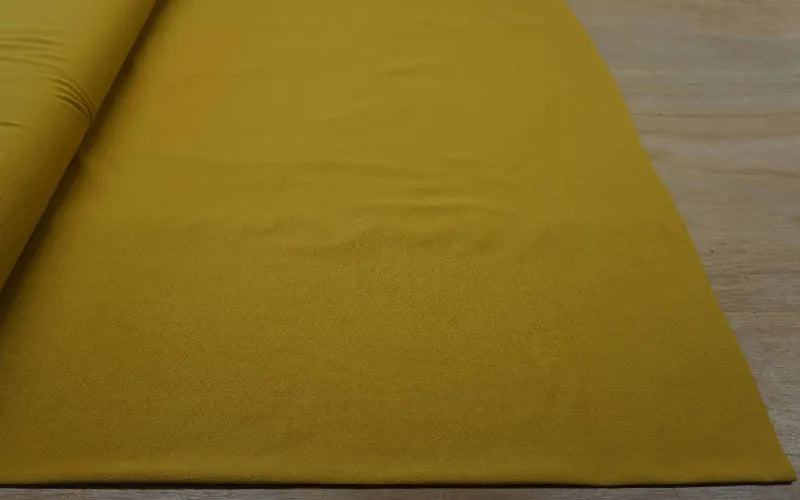 Rio Crepe Fabric Mustard, Blush, & Teal