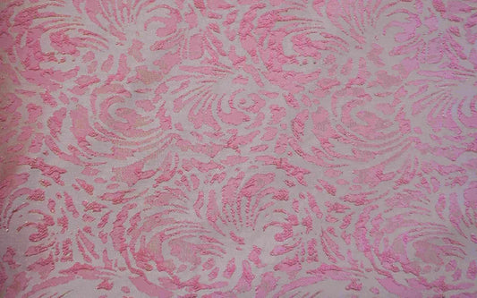 Pink Brocade with Raised Pattern