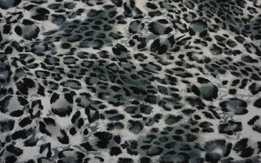 Grey Animal Print Jersey