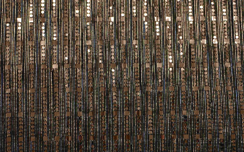 Sequin Bronze Pleated Jersey