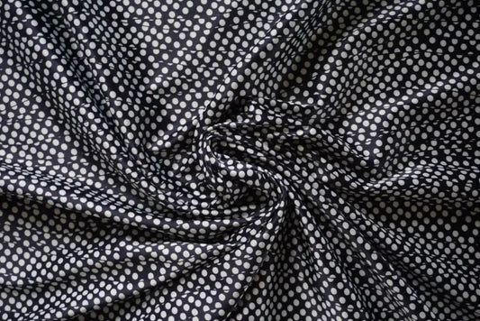 Black & White Silky Satin