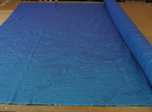 Blue Crushed Taffeta