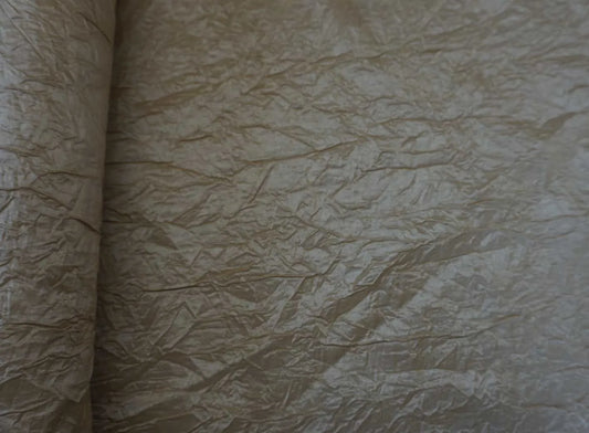 Dark Cream Crushed Taffeta