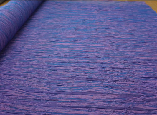 Purple Crushed Taffeta
