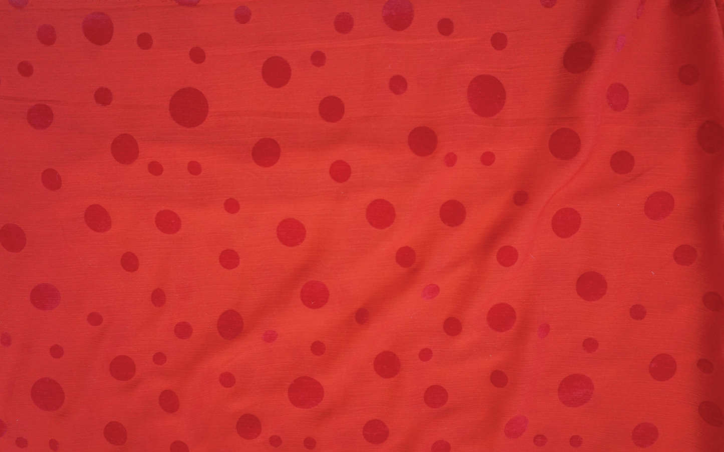 Red Polka Dot Chiffon