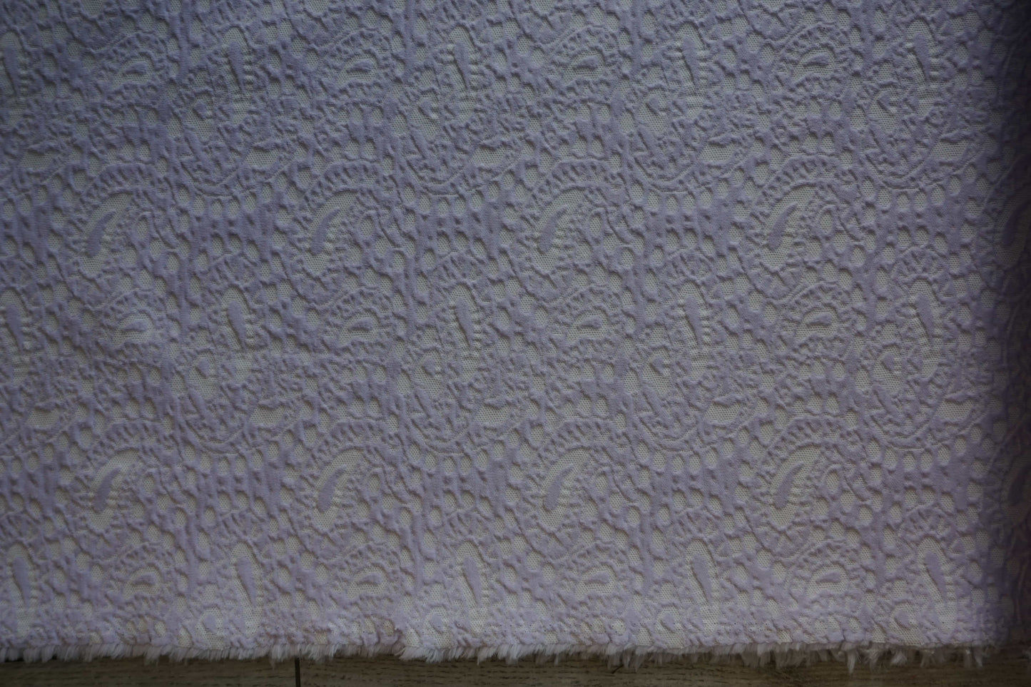 Lilac Textured Jacquard Fabric – Paisley Pattern