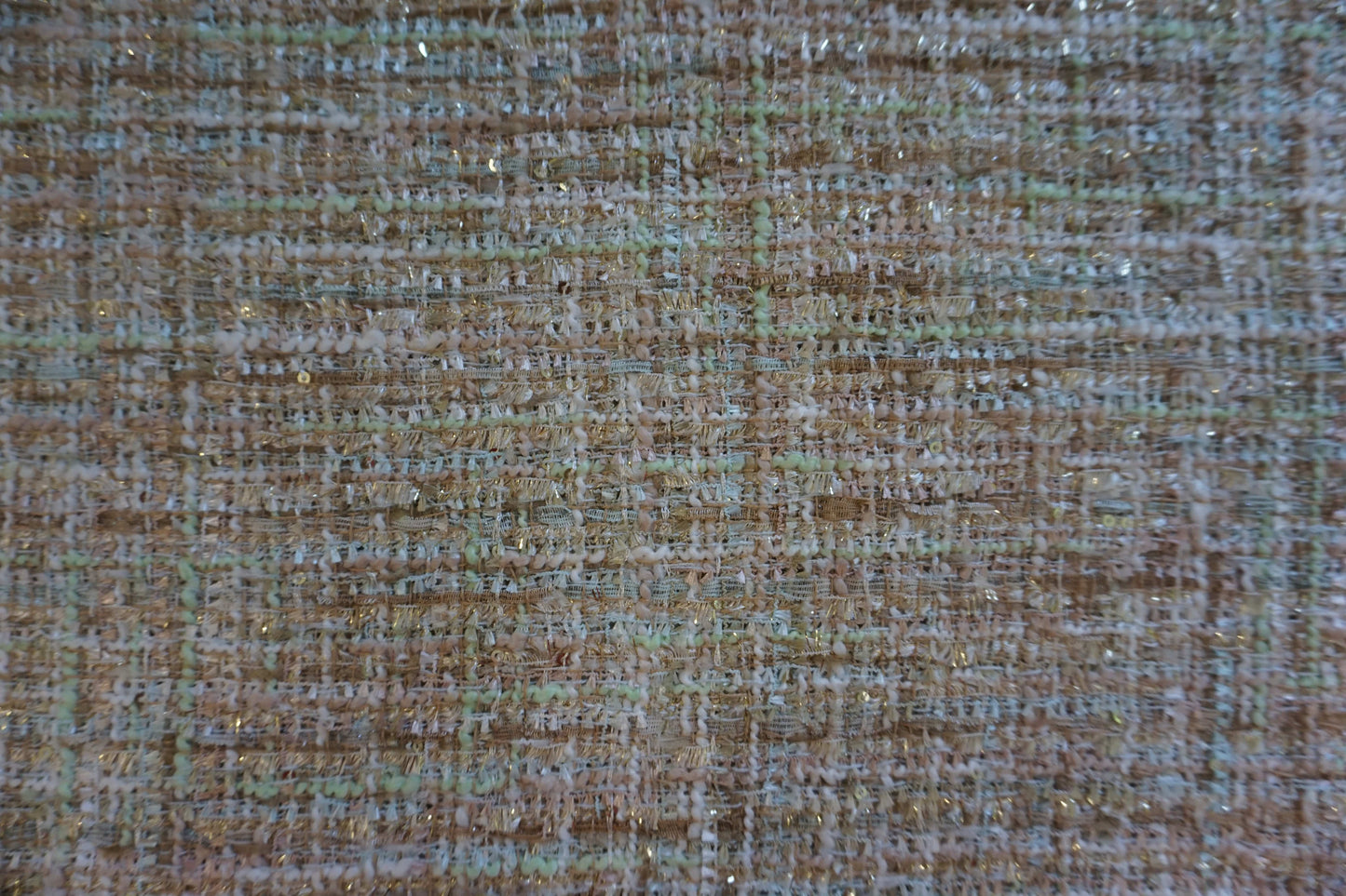 Tweed Fabric Pink & Mint Green