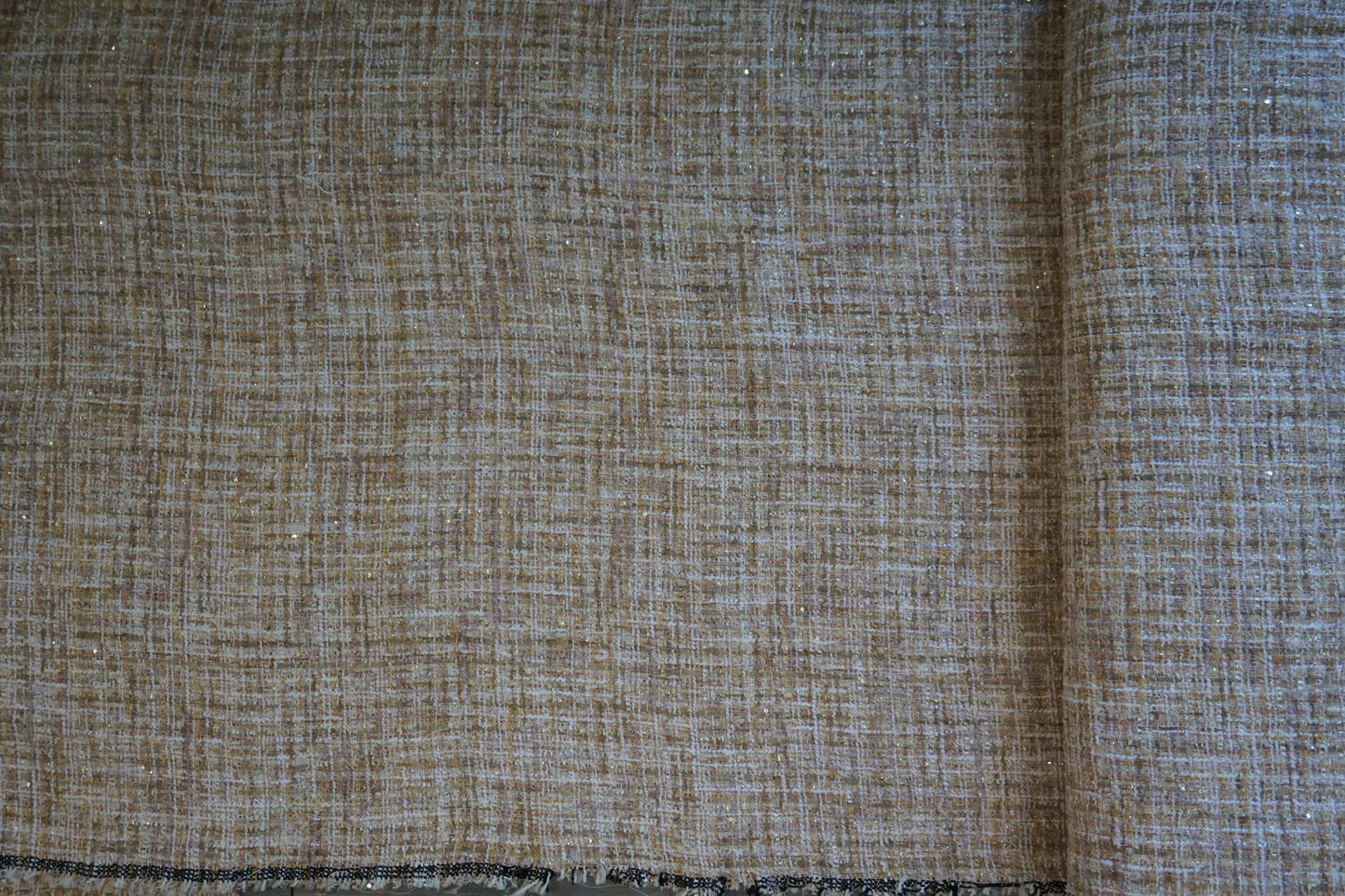 Tweed Fabric Pink & Mint Green