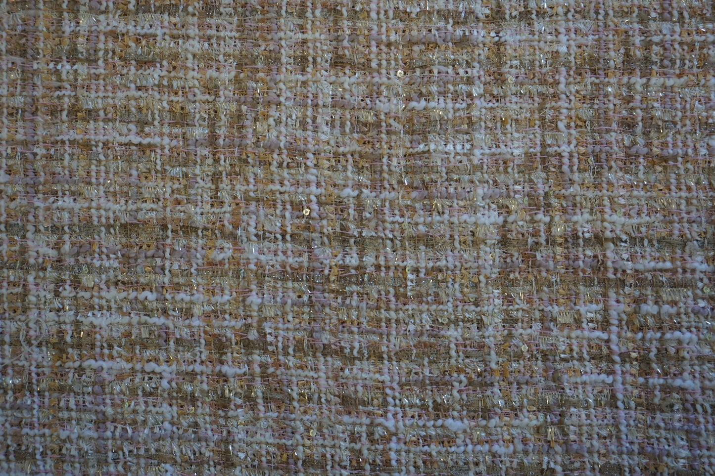 Tweed Fabric Pink & Mint Green