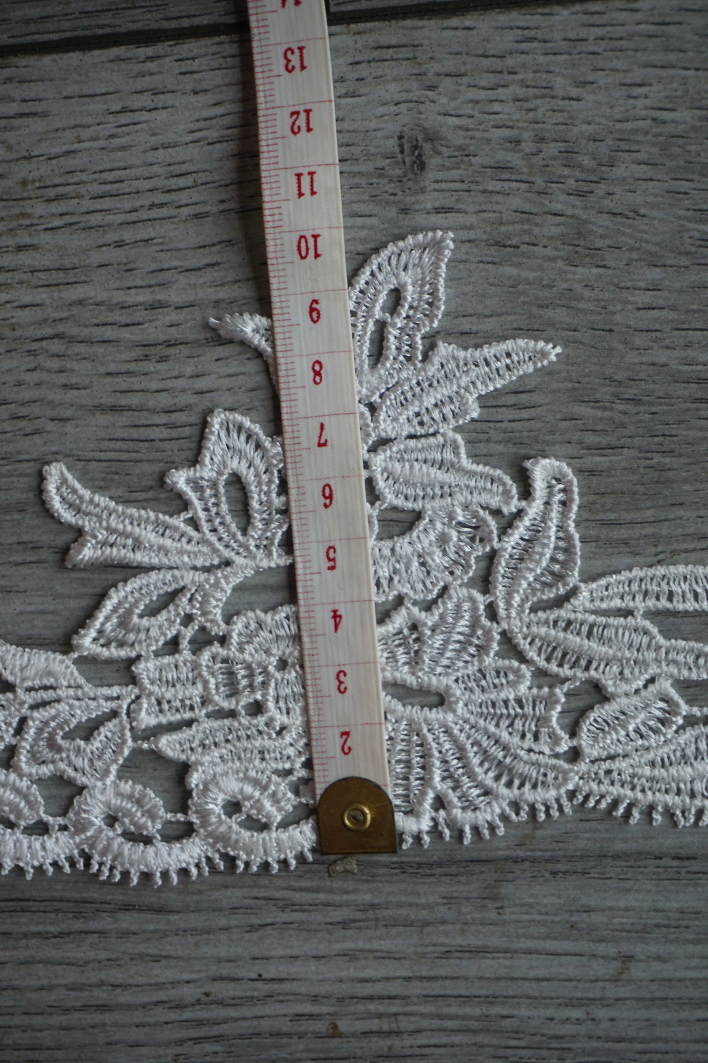 Floral Embroidered Lace Trim – Light Ivory