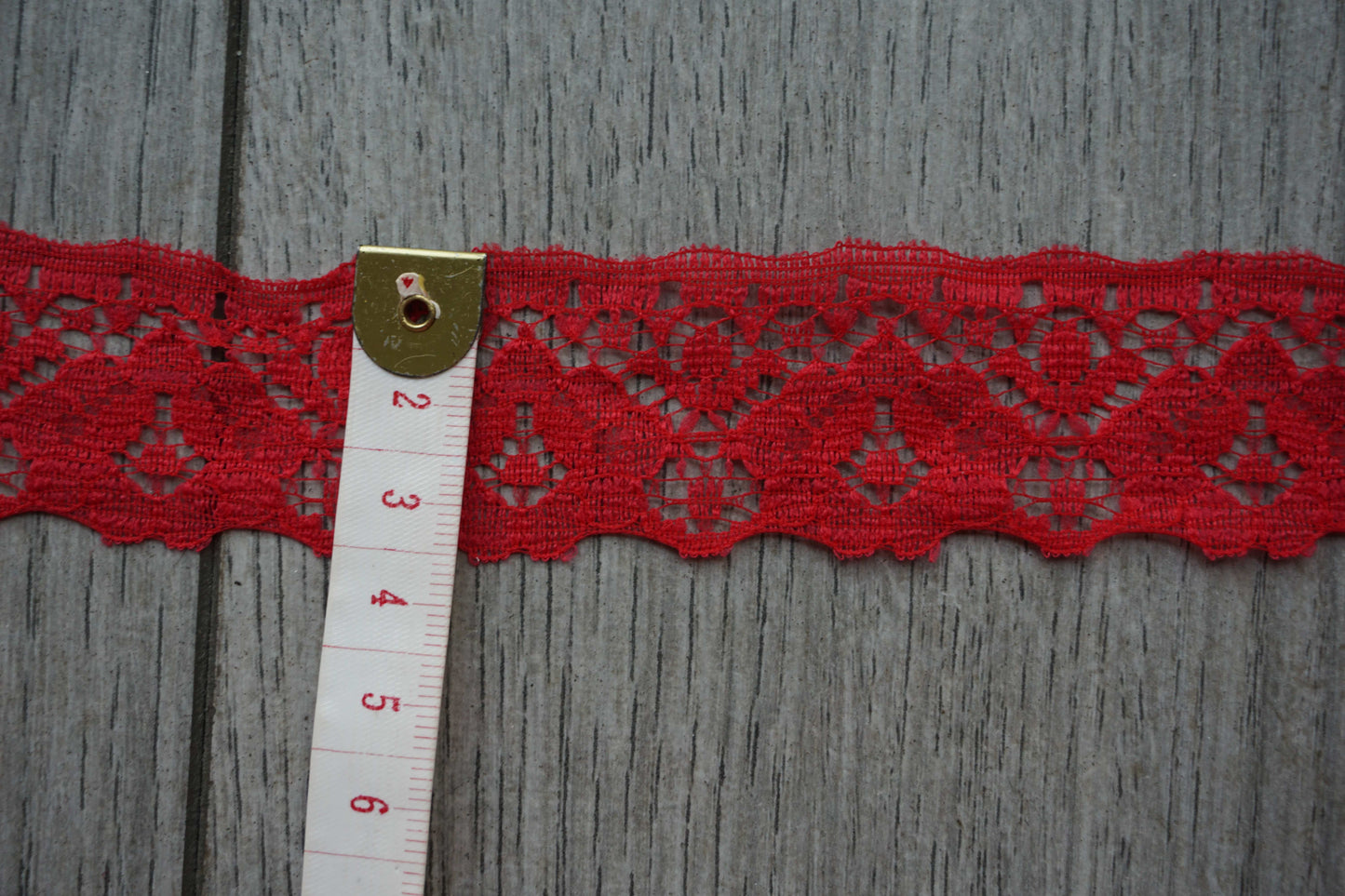 Red Lace Trim