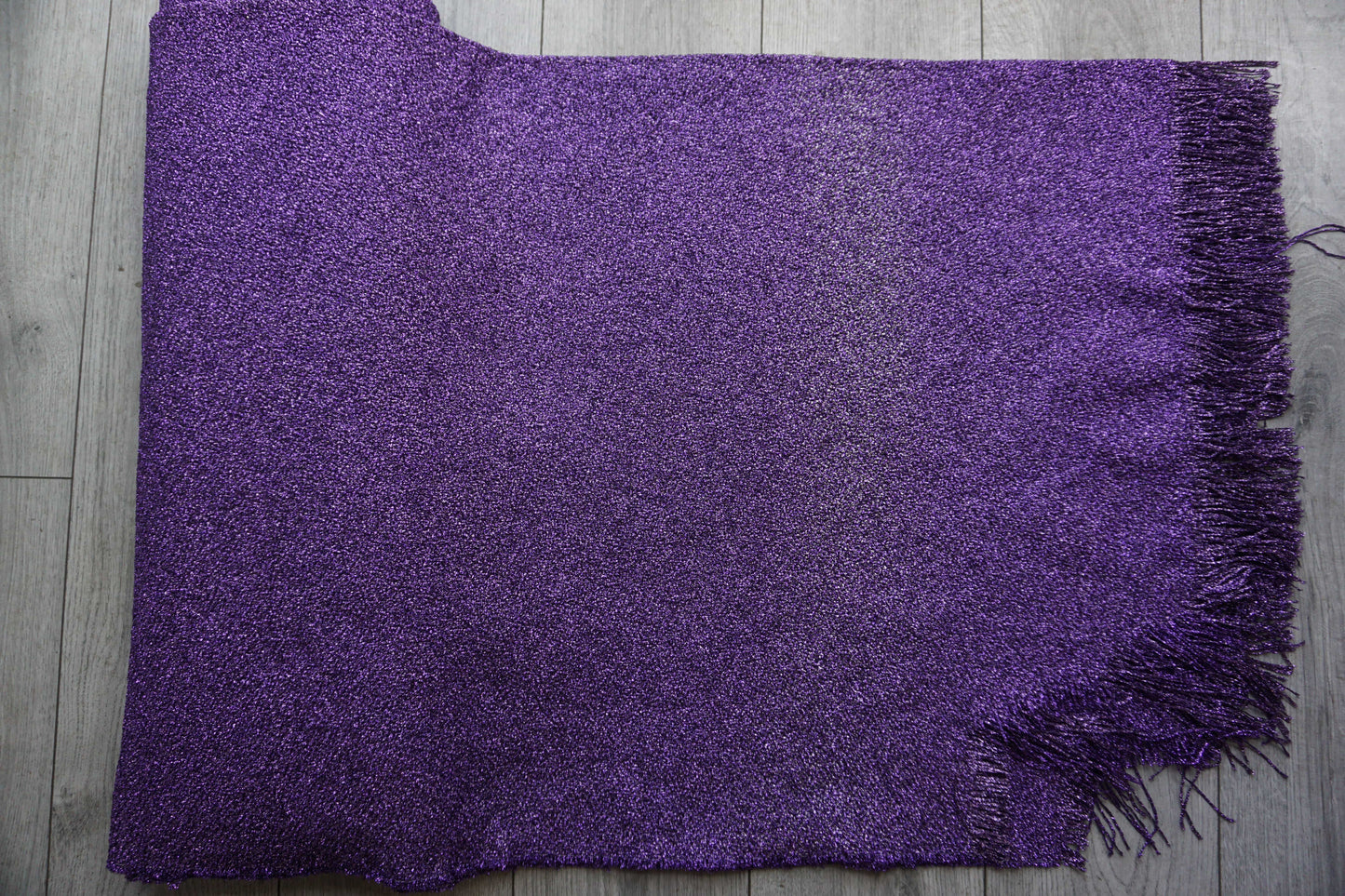 Metallic Purple Knit Fabric