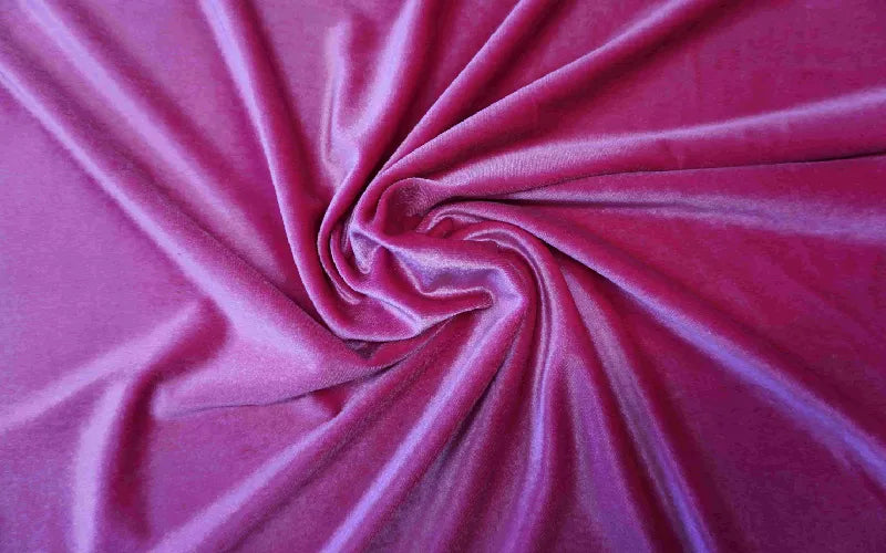 Stretch Velour Velvet -Red , Pink & Royal Blue