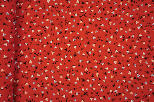 Love Heart Print Jersey