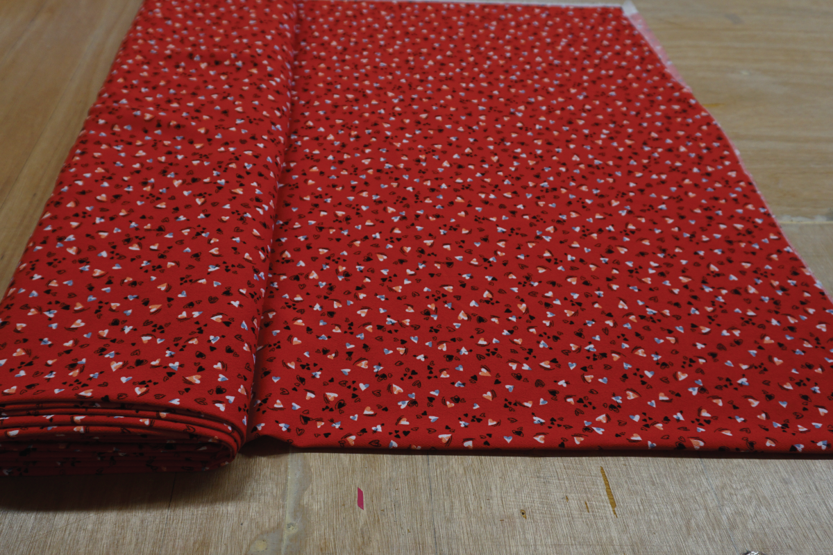 Love Heart Print Jersey
