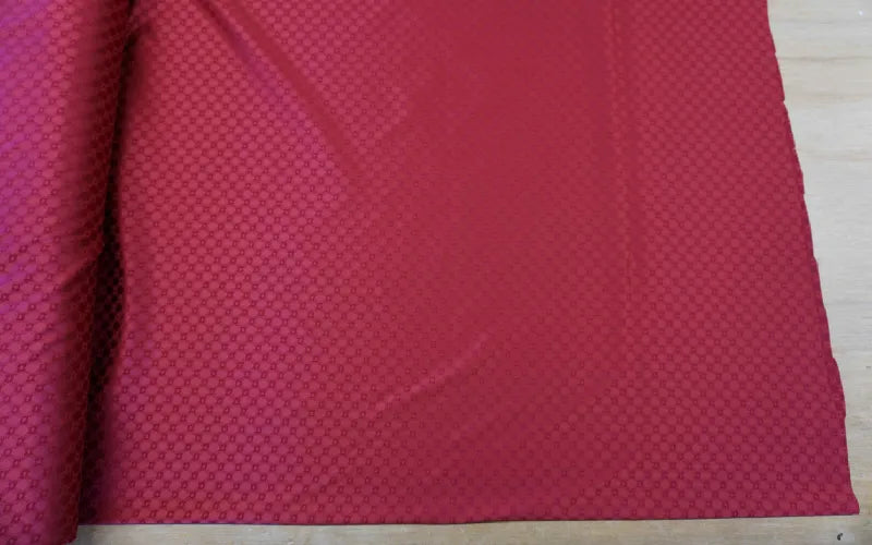 Luxury Satin Lining, Navy & Red.