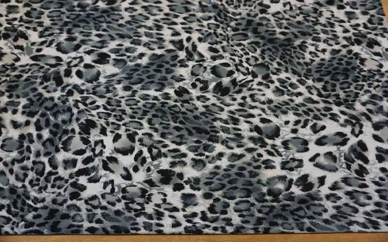 Grey Animal Print Jersey