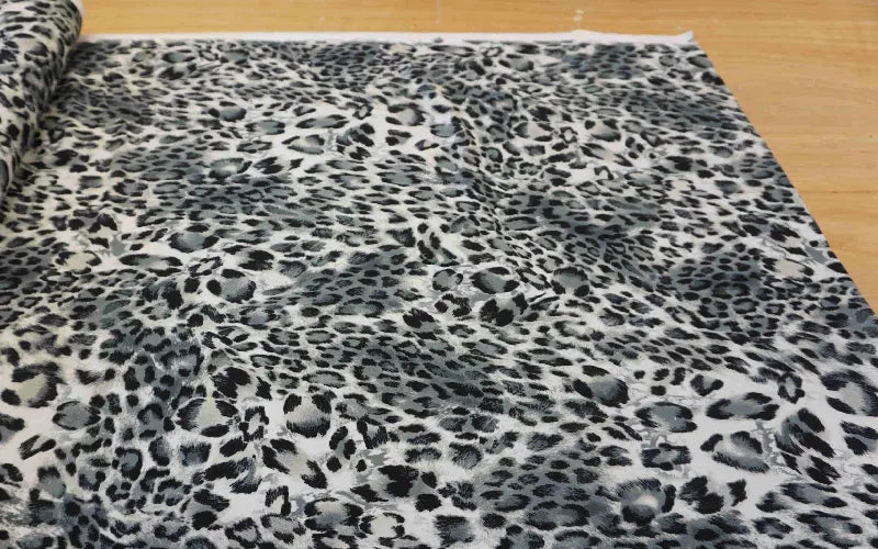 Grey Animal Print Jersey
