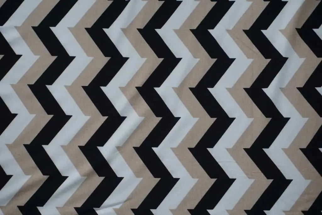 Beige Zig Zag Jersey
