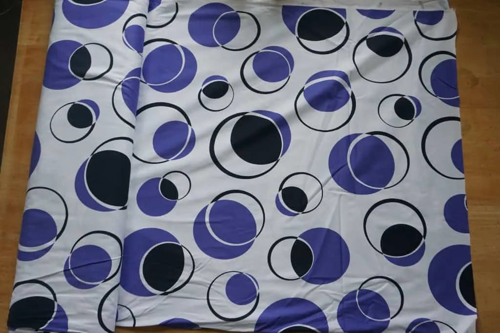 Blue & White Stretch Cotton