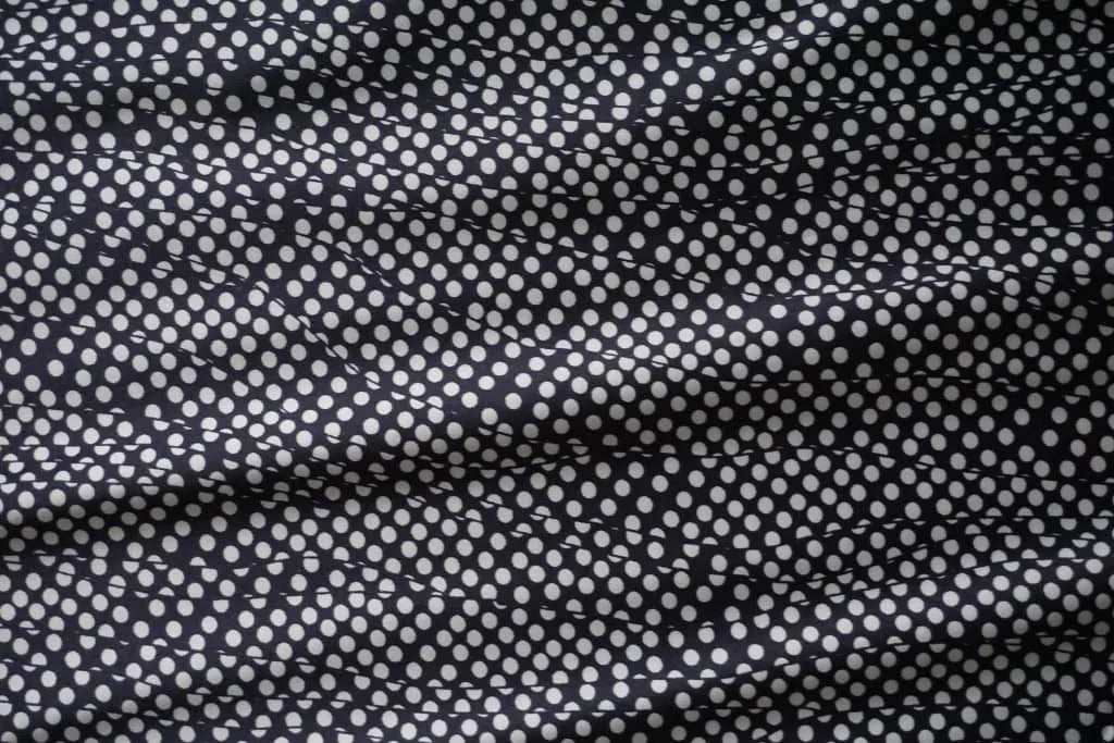 Black & White Silky Satin
