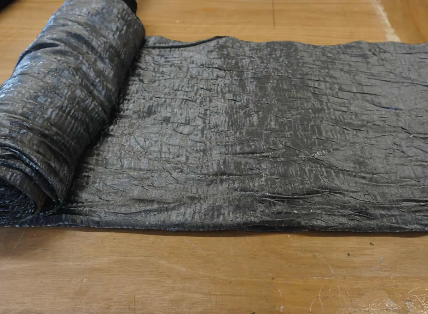 Sliver Crushed Satin