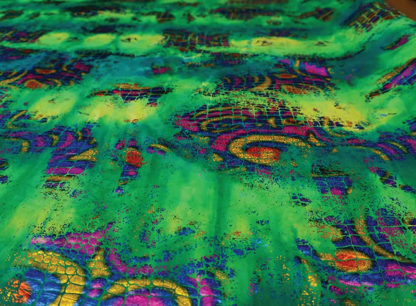 Green Scale Design Lycra